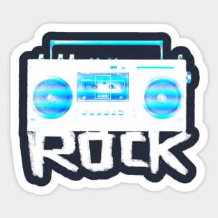 Music Rock Radio for rockers, rockmusic fans, rock musician Sticker